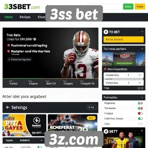 Funcionalidades do site 3ss bet em destaque