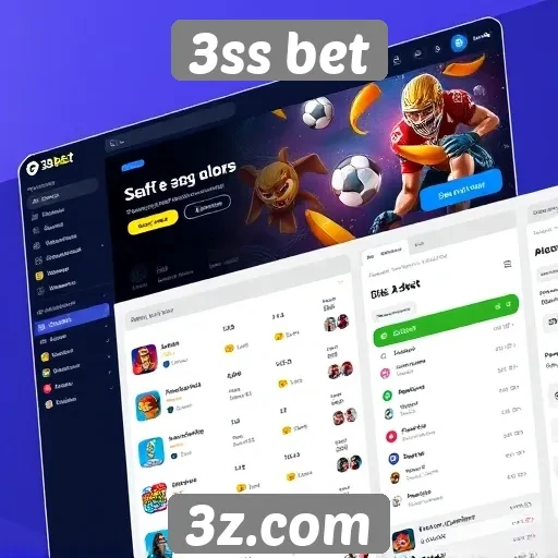 Interface do usuário do 3ss bet é intuitiva